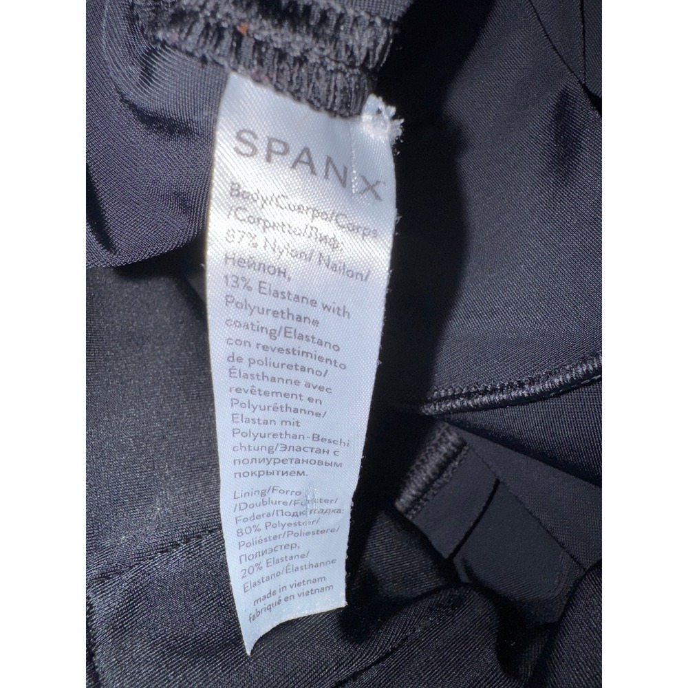 Spanx Faux Leather Camo Leggings Black High Waisted 1XL Camouflage Pants - Picture 7 of 14